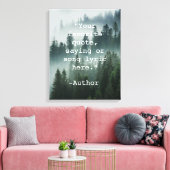 Creëer Uw eigen Quote Natuur Landscape Canvas Afdruk (Insitu (Woonkamer))