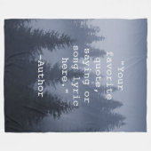Creëer Uw eigen Quote Natuur Landscape Fleece Deken (Voorkant (Horizontaal))
