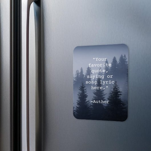 Creëer Uw eigen Quote Natuur Landscape Magneet