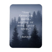 Creëer Uw eigen Quote Natuur Landscape Magneet (Verticaal)