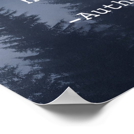 Creëer Uw eigen Quote Natuur Landscape Poster (Hoek)