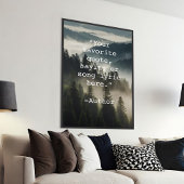 Creëer Uw eigen Quote Natuur Landscape Poster