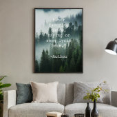 Creëer Uw eigen Quote Natuur Landscape Poster