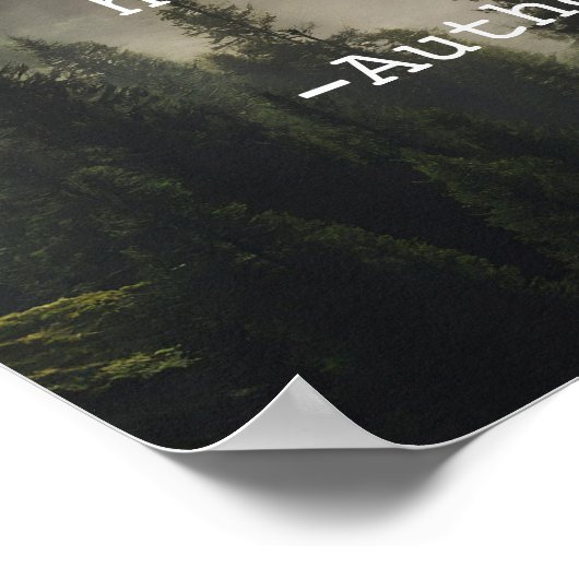 Creëer Uw eigen Quote Natuur Landscape Poster (Hoek)