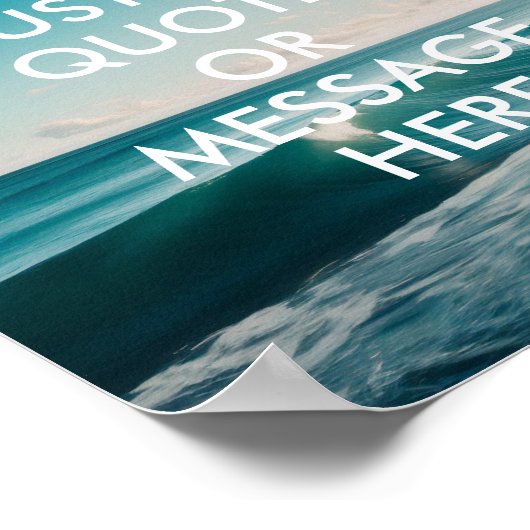 Creëer Uw eigen Quote Ocean Poster (Hoek)