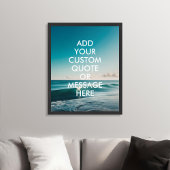 Creëer Uw eigen Quote Ocean Poster