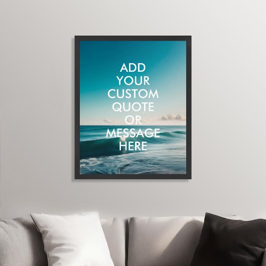 Creëer Uw eigen Quote Ocean Poster