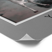 Creëer uw eigen quote vliegende Pegasus paarden Poster (Hoek)