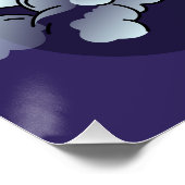 Creëer Uw eigen raketschip Paarse Perfect Poster (Hoek)