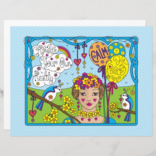 Creëer Uw eigen realiteit_Papier met flatpanelform (Voorkant / Achterkant)