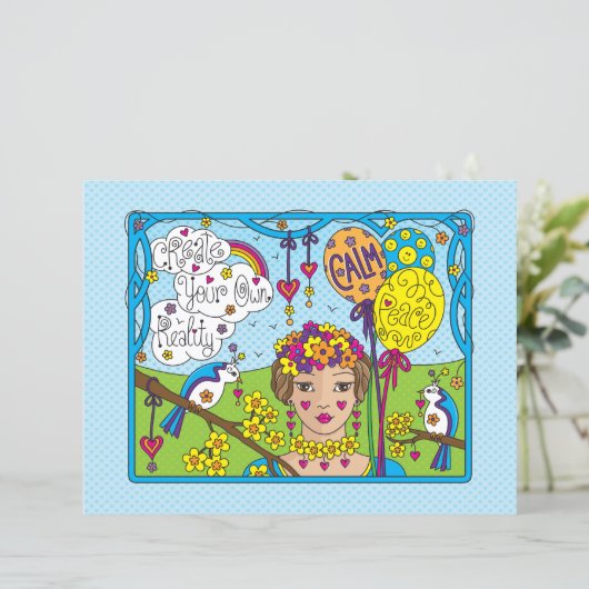 Creëer Uw eigen realiteit_Papier met flatpanelform (Staand voorkant)