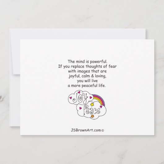 Creëer Uw eigen realiteit_Platte kaart 7"x5" (Achterkant)