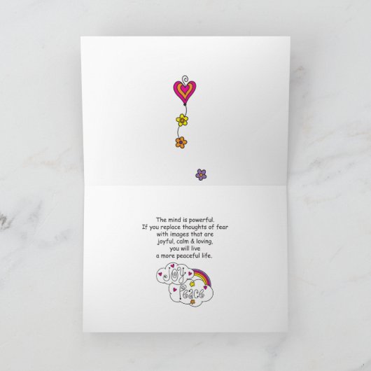 Creëer Uw eigen realiteit_Wenskaart Kaart (Binnen)