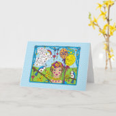 Creëer Uw eigen realiteit_Wenskaart Kaart (Gele Bloem)