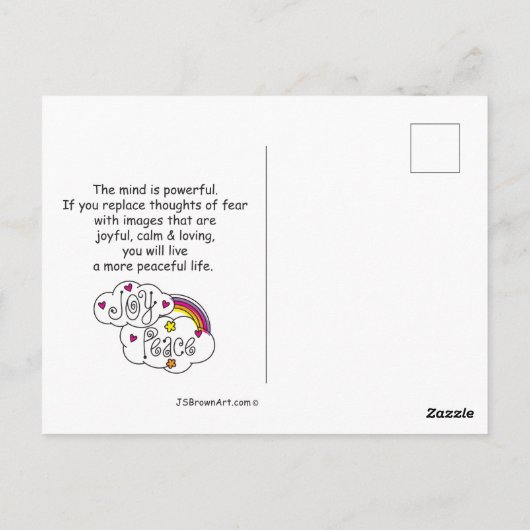 Creëer Uw eigen Reality_ Briefkaart (Achterkant)