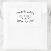 Creëer Uw eigen Rechthoekige Sticker (Tas)