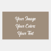 Creëer Uw eigen Rechthoekige Sticker (Voorkant)