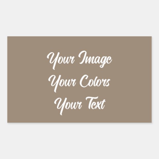 Creëer Uw eigen Rechthoekige Sticker (Voorkant)