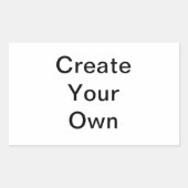 Creëer Uw eigen Rechthoekige Sticker (Voorkant)