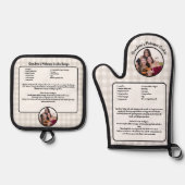 Creëer uw eigen Recipe keepaardbuffel toevoegen Fo Ovenwant & Pannenlap Set (Voorkant)