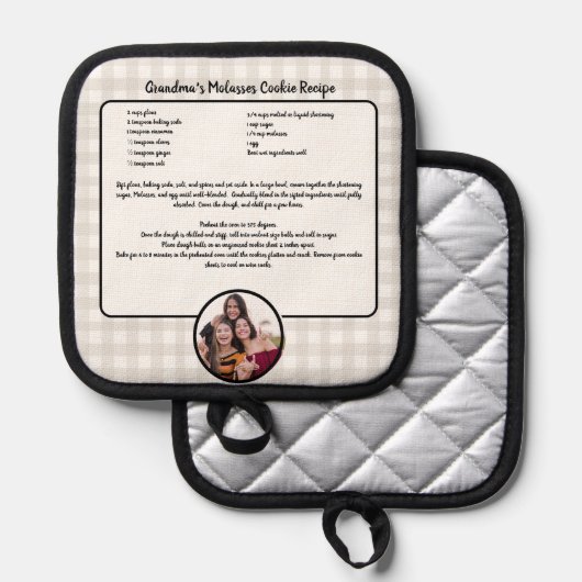 Creëer uw eigen Recipe keepaardbuffel toevoegen Fo Pannenlap (Voorkant / Achterkant)