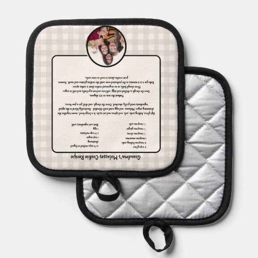 Creëer uw eigen Recipe keepaardbuffel toevoegen Fo Pannenlap (Voorkant / Achterkant)