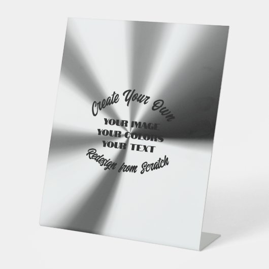 Creëer Uw eigen Reclamebord Met Voetstuk (Voorkant)