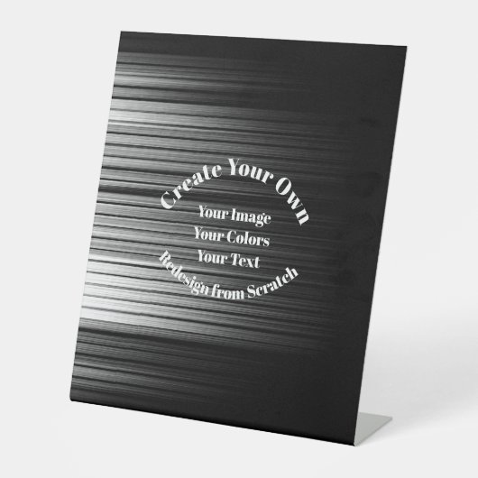 Creëer Uw eigen Reclamebord Met Voetstuk (Voorkant)