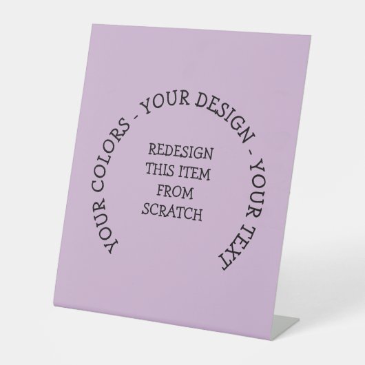 Creëer Uw eigen Reclamebord Met Voetstuk (Voorkant)