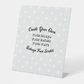 Creëer Uw eigen Reclamebord Met Voetstuk (Voorkant)