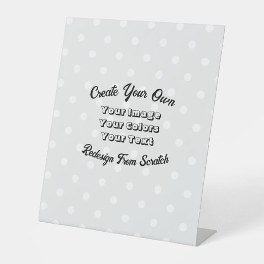 Creëer Uw eigen Reclamebord Met Voetstuk (Voorkant)