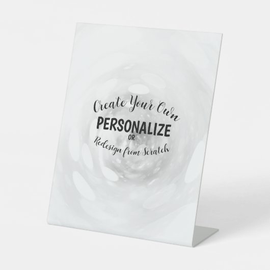 Creëer Uw eigen Reclamebord Met Voetstuk (Voorkant)