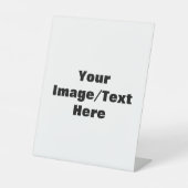 Creëer Uw eigen Reclamebord Met Voetstuk (Voorkant)