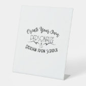 Creëer Uw eigen Reclamebord Met Voetstuk (Voorkant)