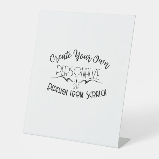 Creëer Uw eigen Reclamebord Met Voetstuk (Voorkant)