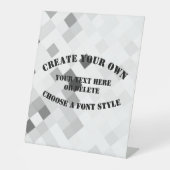 Creëer Uw eigen Reclamebord Met Voetstuk (Voorkant)