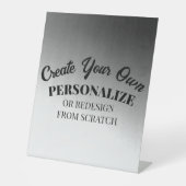 Creëer Uw eigen Reclamebord Met Voetstuk (Voorkant)