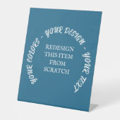 Creëer Uw eigen Reclamebord Met Voetstuk (Voorkant)