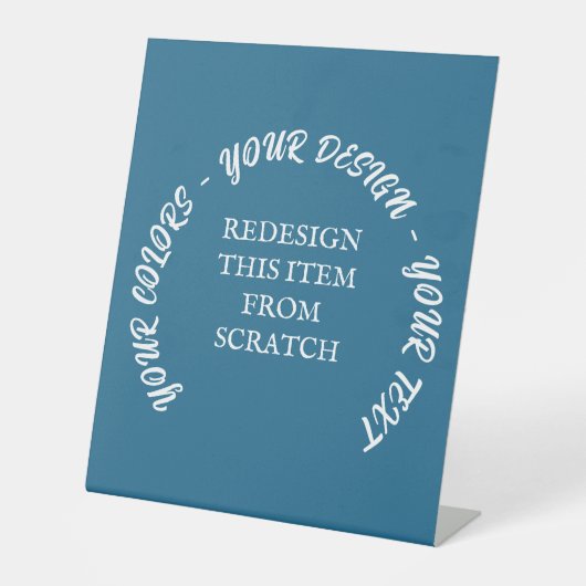 Creëer Uw eigen Reclamebord Met Voetstuk (Voorkant)