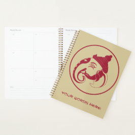 Creëer Uw eigen Red & Gold Ganesh profiel Planner