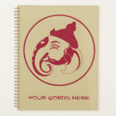 Creëer Uw eigen Red & Gold Ganesh profiel Planner (Voorkant)