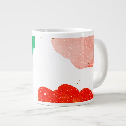 Creëer Uw eigen Red Green Waterverf Holiday Mok (Voorkant rechts)