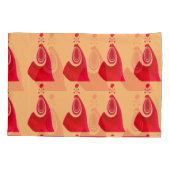 Creëer Uw eigen Red Loop Patroon Design Duvet hoes (Achterkant-Links)