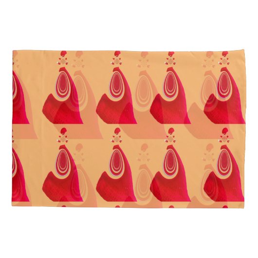 Creëer Uw eigen Red Loop Patroon Design Duvet hoes (Achterkant-Links)