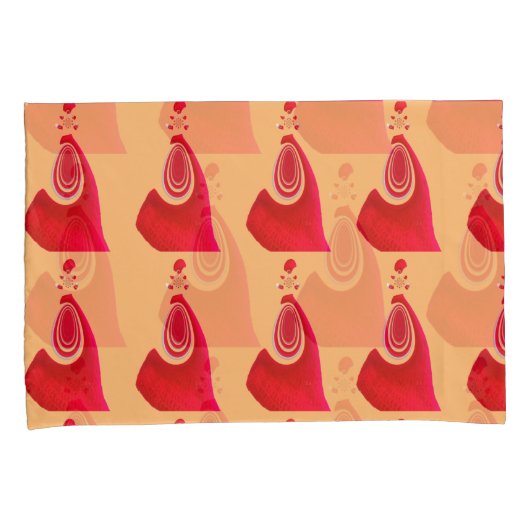 Creëer Uw eigen Red Loop Patroon Design Duvet hoes (Voorkant-Rechts)