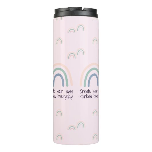 Creëer uw eigen regenboog aan te passen thermosbeker (Achterkant)