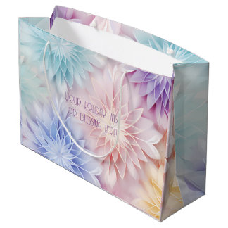 Creëer uw eigen regenboog kerstbloemen groot cadeauzakje