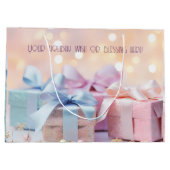 Creëer uw eigen regenboog kerstcadeaus groot cadeauzakje (Achterkant)