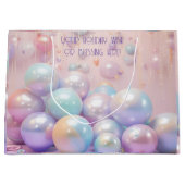 Creëer uw eigen regenboog kerstversiering groot cadeauzakje (Voorkant)