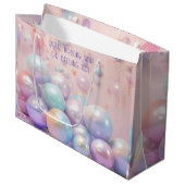 Creëer uw eigen regenboog kerstversiering groot cadeauzakje (Voorkant Gekanteld)